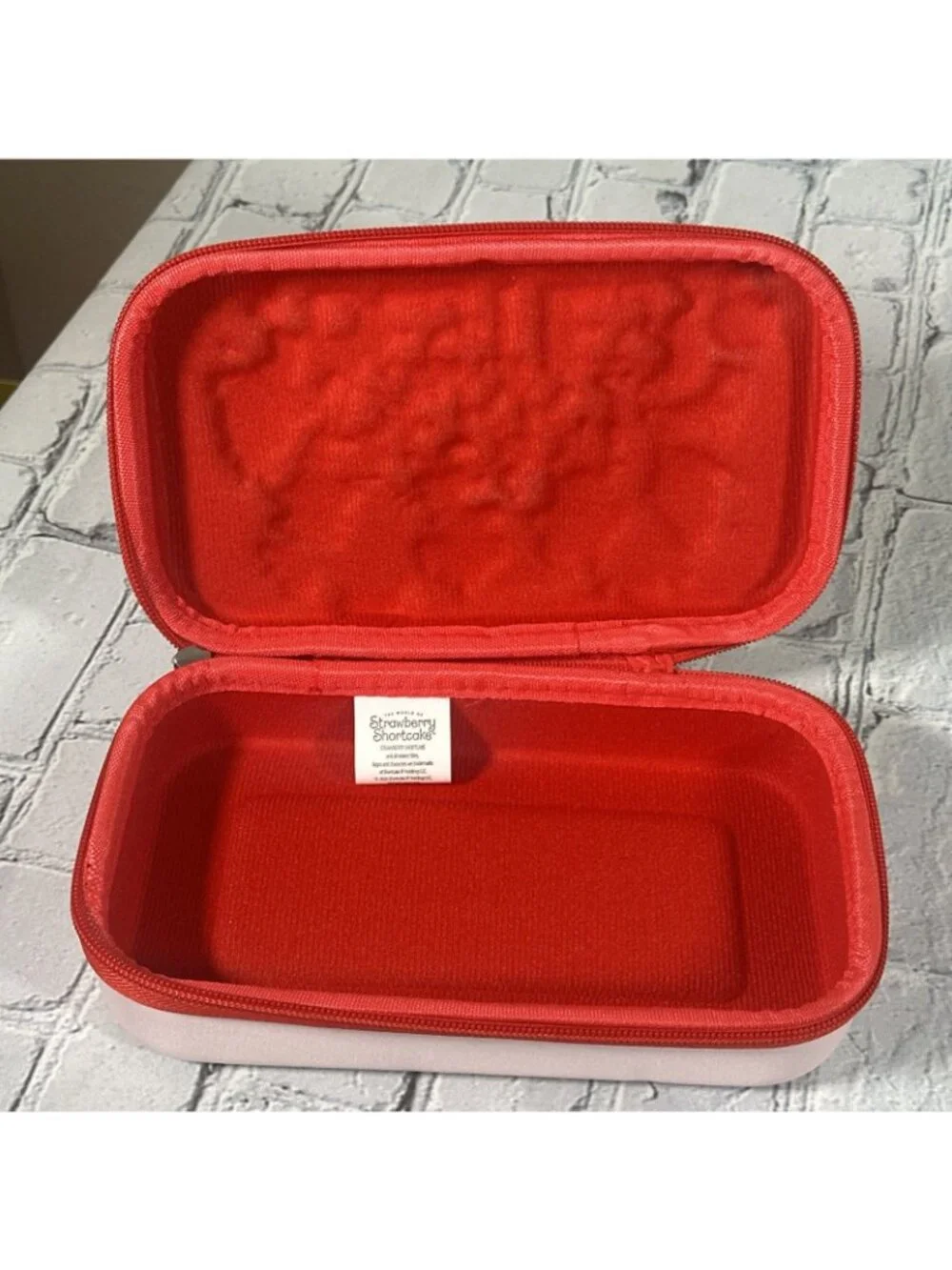 Strawberry Shortcake Molded Zip Around Pencil/Pen Case NWOT
